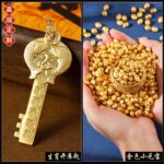 Creative Wealth Attracting Desktop Ornaments Full Set 12 Zodiac Signs Gold Key Wealth Treasure Chest Decoration Business Gifts - Image 7