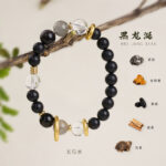 Black Ambergris Crystal Blended Incense Bead Bracelet｜Ancient Chinese Herbal Incense | Natural Crystal Infused | Hand-Strung - Image 3