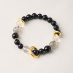 Black Ambergris Crystal Blended Incense Bead Bracelet｜Ancient Chinese Herbal Incense | Natural Crystal Infused | Hand-Strung - Image 4