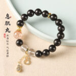 Handmade Natural Incense Bead Bracelet | Calming Meditation Chinese Style Jewelry Gift for Women & Men