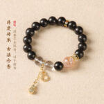 Handmade Natural Incense Bead Bracelet | Calming Meditation Chinese Style Jewelry Gift for Women & Men - Image 5