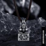 Pixiu Imperial Seal Wealth Attraction & Authority Silver Pendant - Image 3