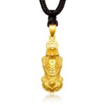 Exquisite Gold-Plated Wealth-Attracting Pixiu Pendant | Chinese Style Hand-Woven Necklace - Image 7