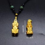 Exquisite Gold-Plated Wealth-Attracting Pixiu Pendant | Chinese Style Hand-Woven Necklace - Image 6